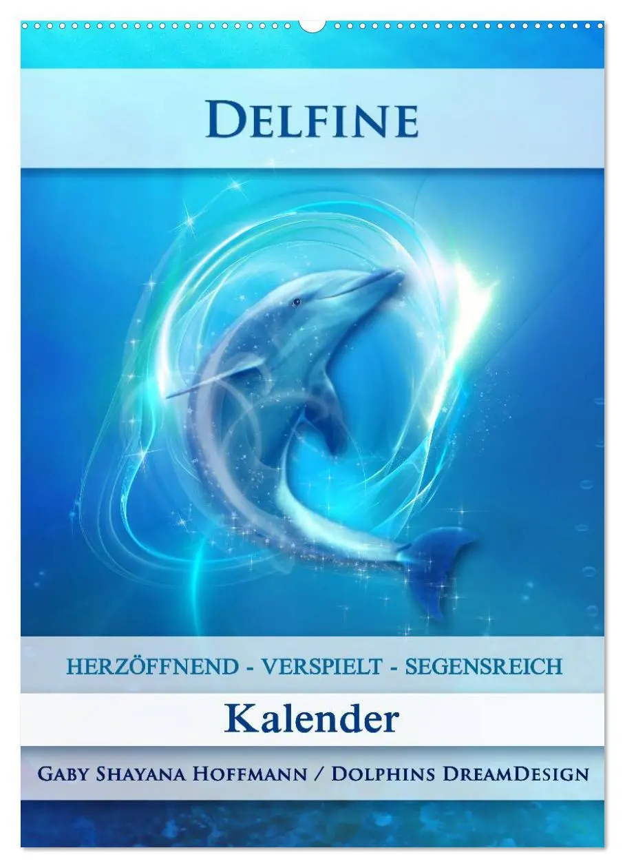 Cover: 9783516483215 | Delfine - Kalender (Wandkalender 2026 DIN A2 hoch), CALVENDO...