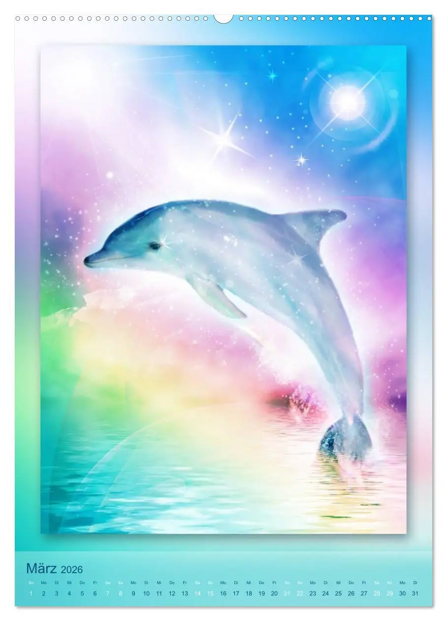 Bild: 9783516483215 | Delfine - Kalender (Wandkalender 2026 DIN A2 hoch), CALVENDO...