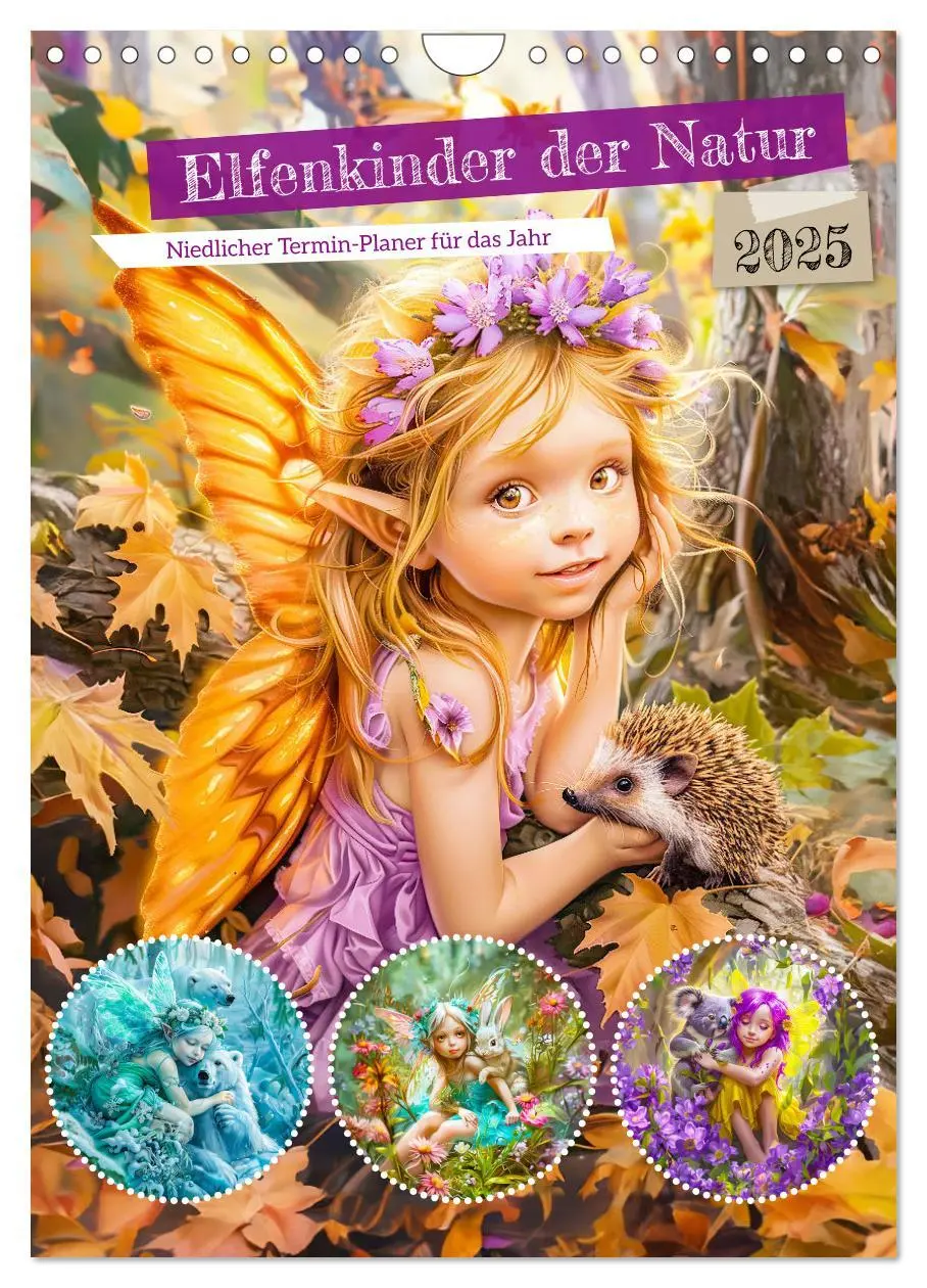 Cover: 9783383963315 | Elfenkinder der Natur - Niedlicher Termin-Planer für das Jahr...
