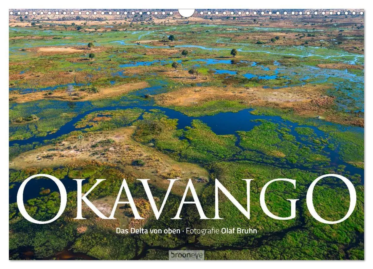 Cover: 9783516093315 | Okavango - Das Delta von oben (Wandkalender 2026 DIN A3 quer),...