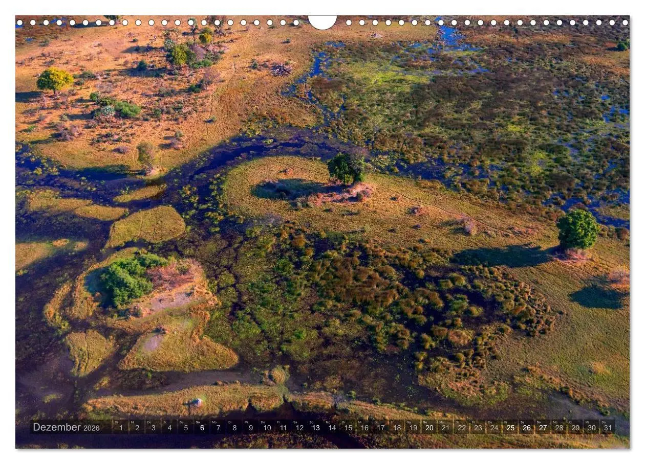 Bild: 9783516093315 | Okavango - Das Delta von oben (Wandkalender 2026 DIN A3 quer),...