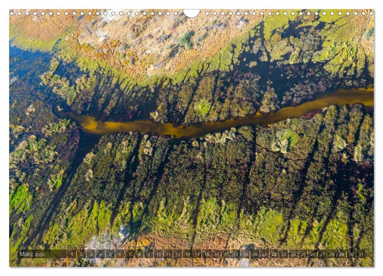 Bild: 9783516093315 | Okavango - Das Delta von oben (Wandkalender 2026 DIN A3 quer),...