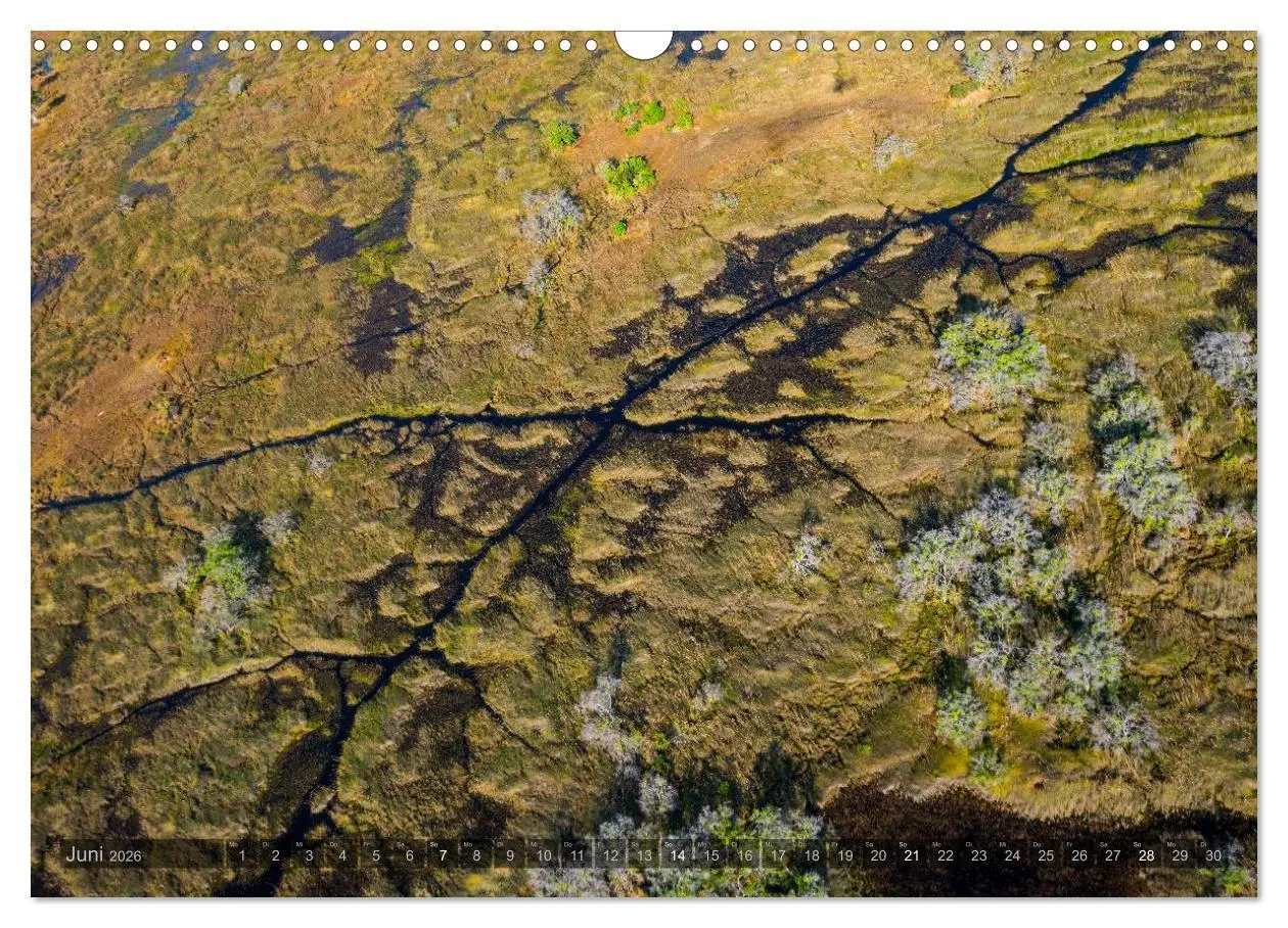 Bild: 9783516093315 | Okavango - Das Delta von oben (Wandkalender 2026 DIN A3 quer),...