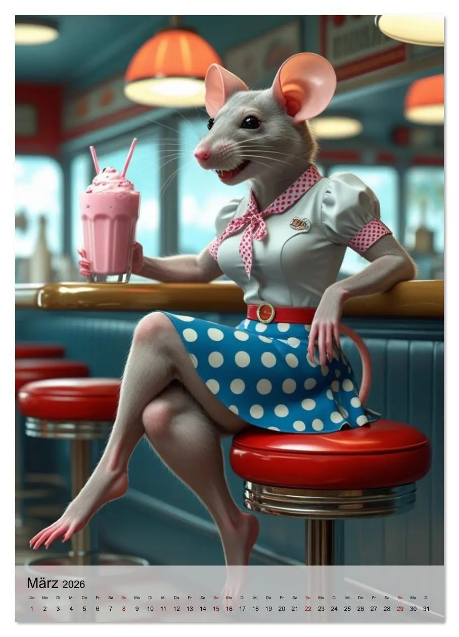 Bild: 9783516613315 | Rattenscharf - Pelzige Ladys im Pin-up-Stil (hochwertiger Premium...