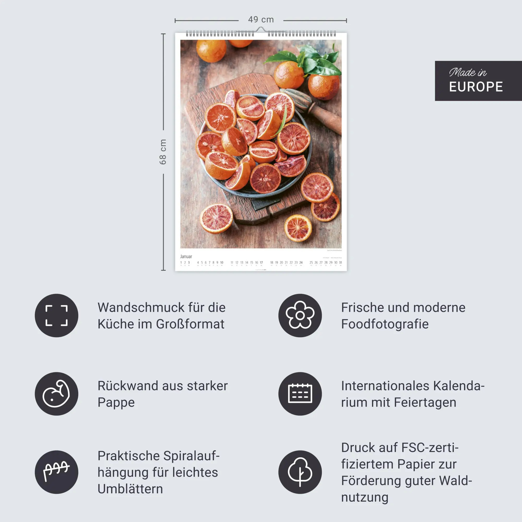 Bild: 9783839903315 | Food Gallery Kalender 2027 | Kalender | Spiralbindung | 14 S. | 2027