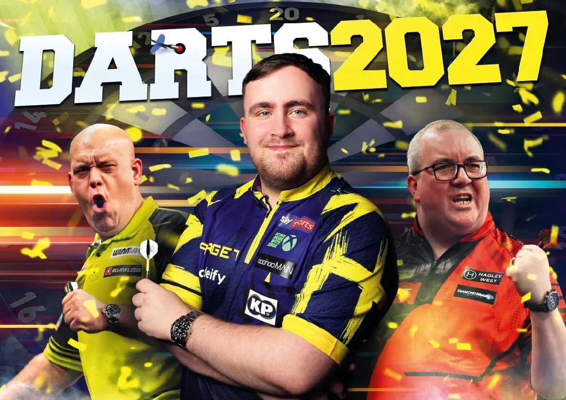 Cover: 9798893613315 | Darts Kalender 2027 | Michael van Gerwen (u. a.) | Kalender | 14 S.