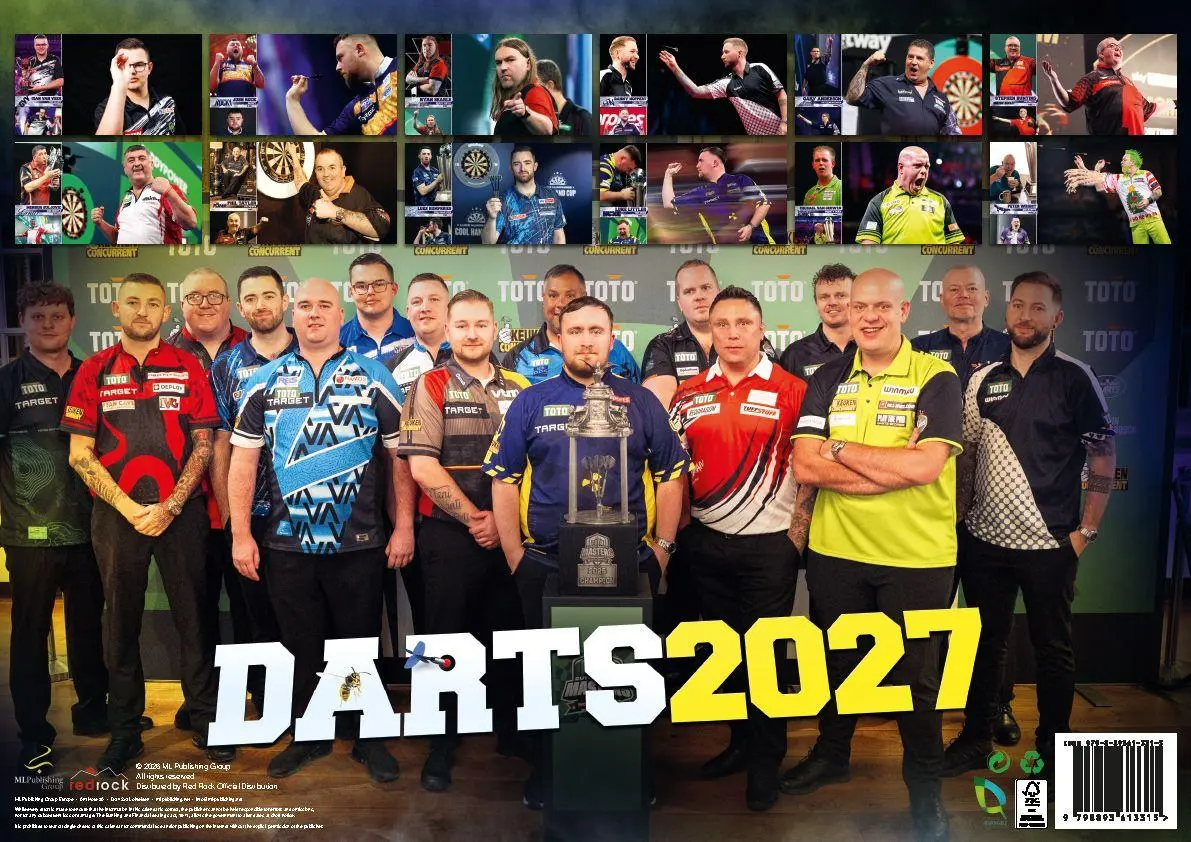Bild: 9798893613315 | Darts Kalender 2027 | Michael van Gerwen (u. a.) | Kalender | 14 S.