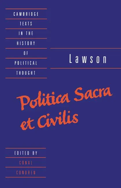 Cover: 9780521543415 | Lawson | Politica Sacra Et Civilis | George Lawson | Taschenbuch