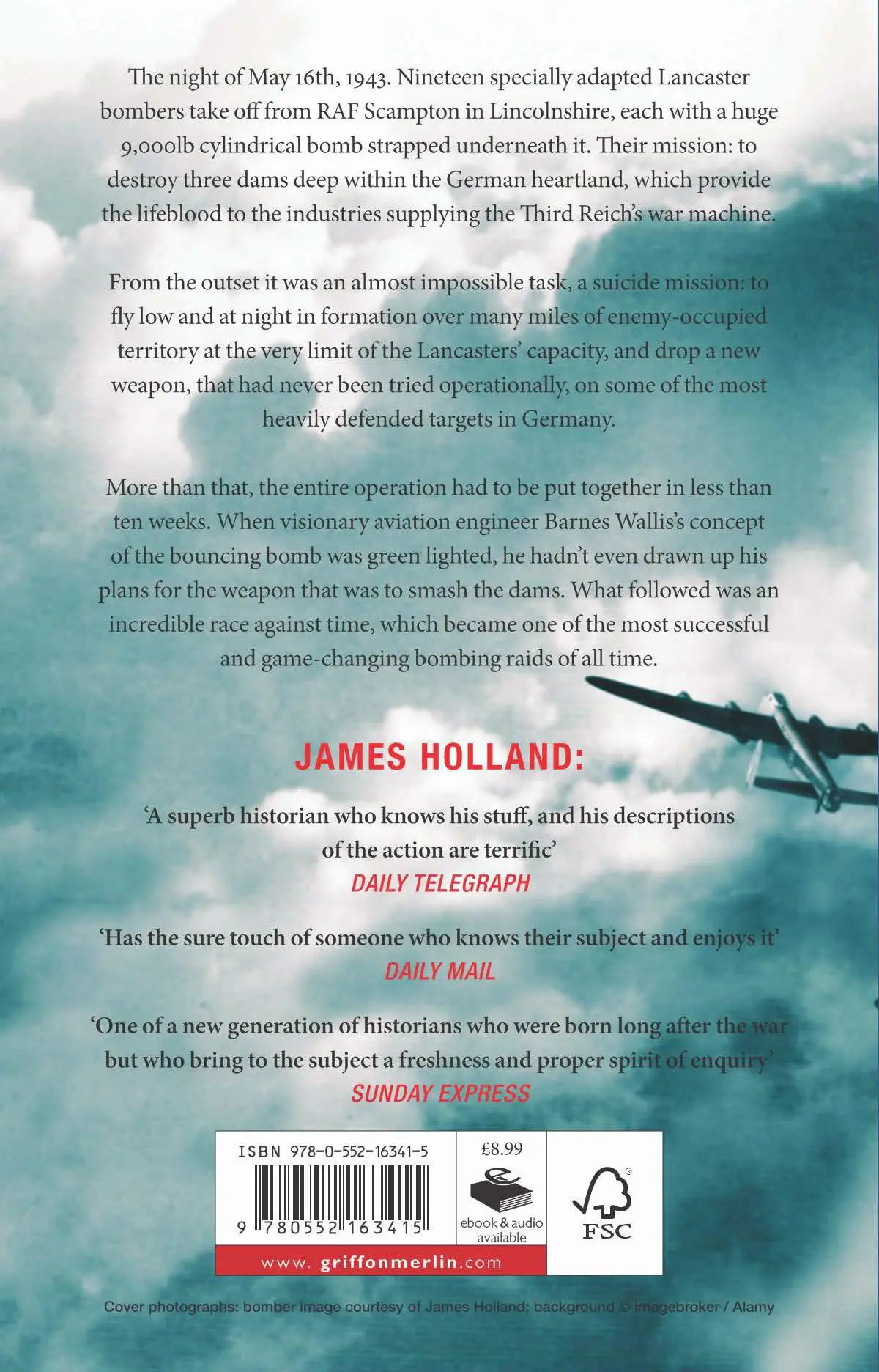 Rückseite: 9780552163415 | Dam Busters | The Race to Smash the Dams, 1943 | James Holland | Buch