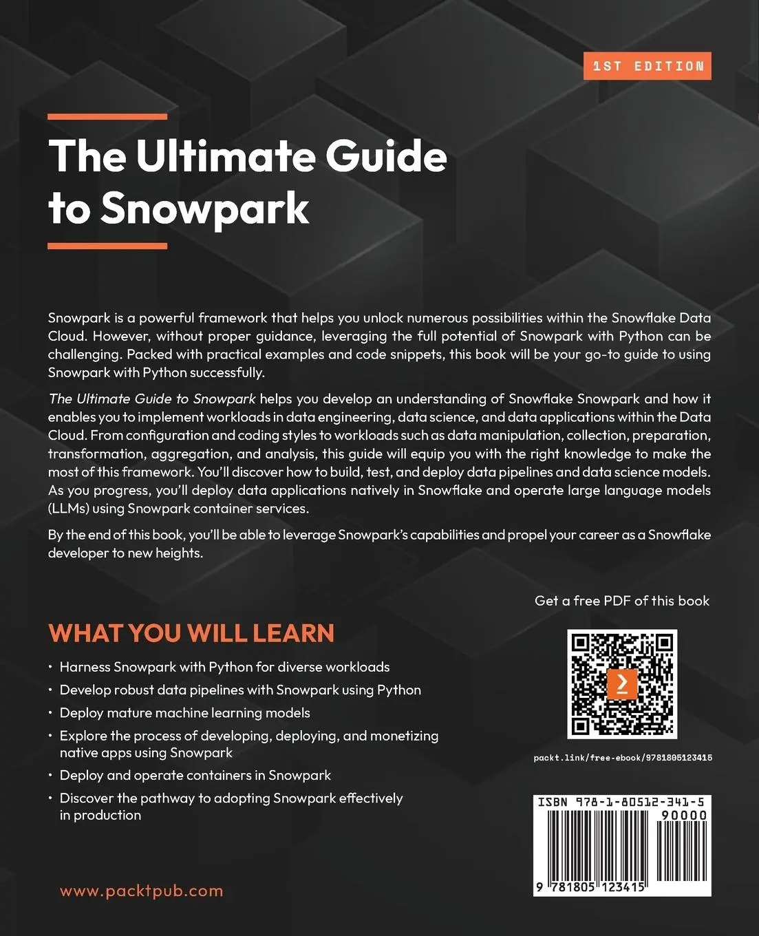 Rückseite: 9781805123415 | The Ultimate Guide to Snowpark | Shankar Narayanan Sgs (u. a.) | Buch