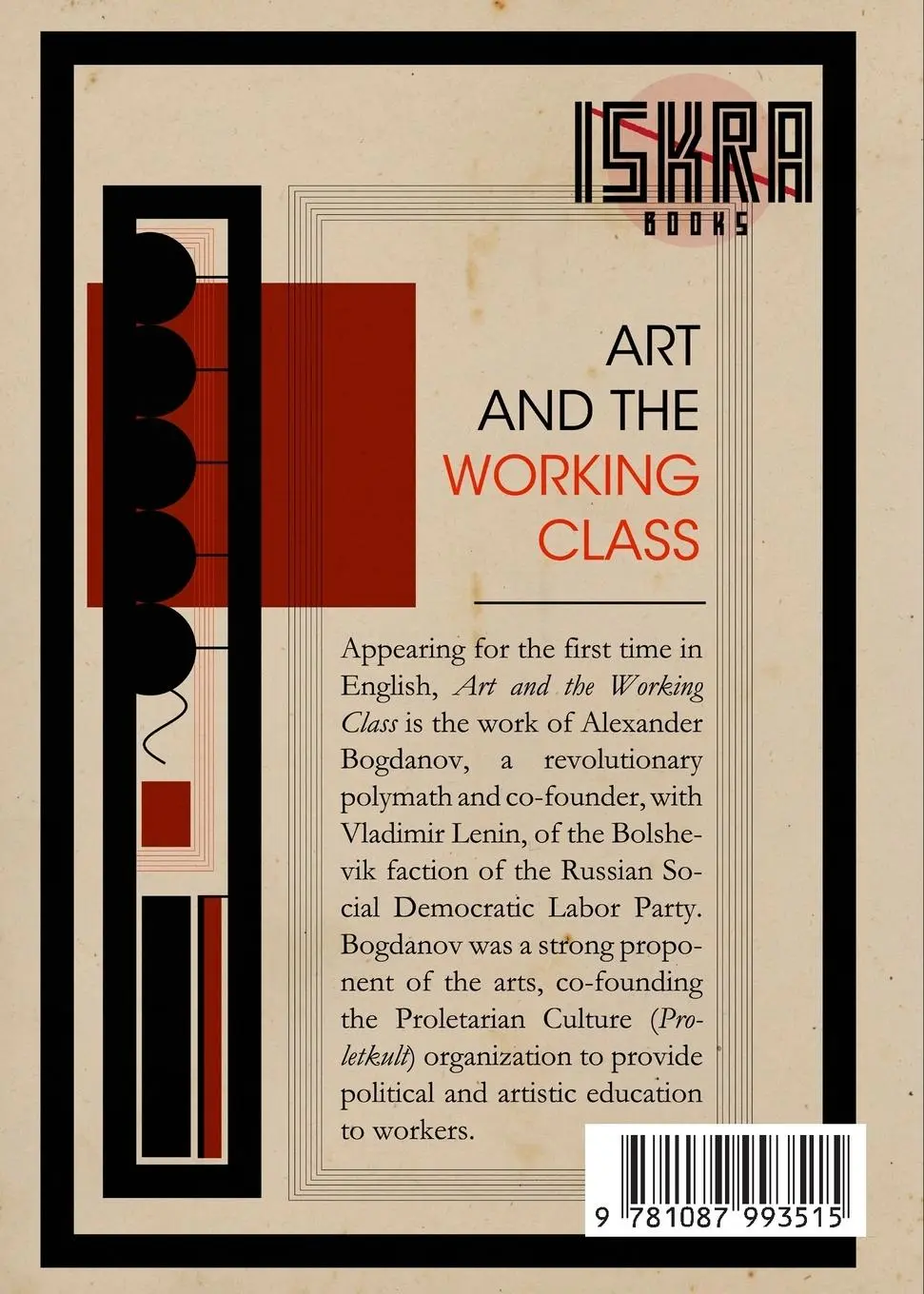 Rückseite: 9781087993515 | Art and the Working Class | Taschenbuch | Englisch | 2022