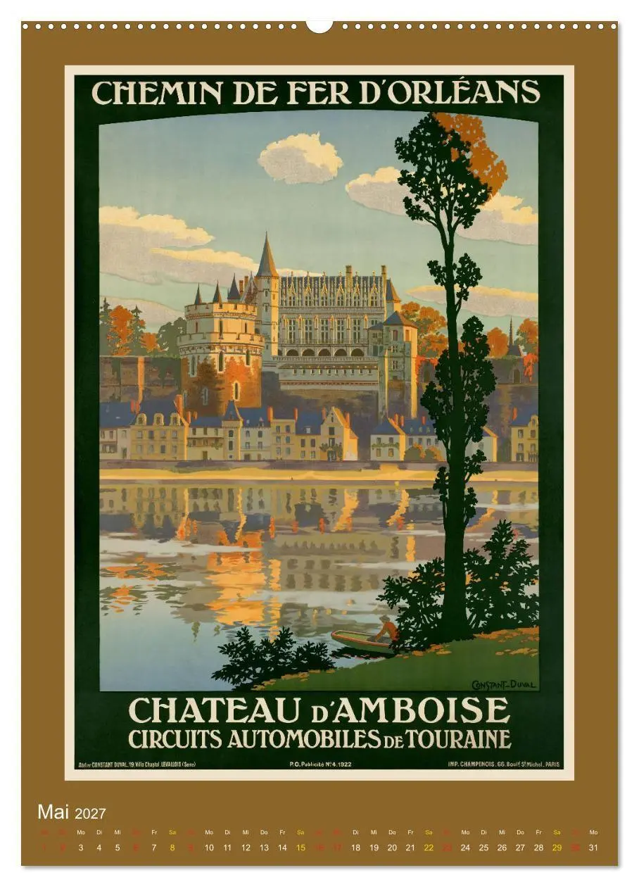 Bild: 9783569543515 | Historische Reiseplakate (Wandkalender 2027 DIN A2 hoch), CALVENDO...