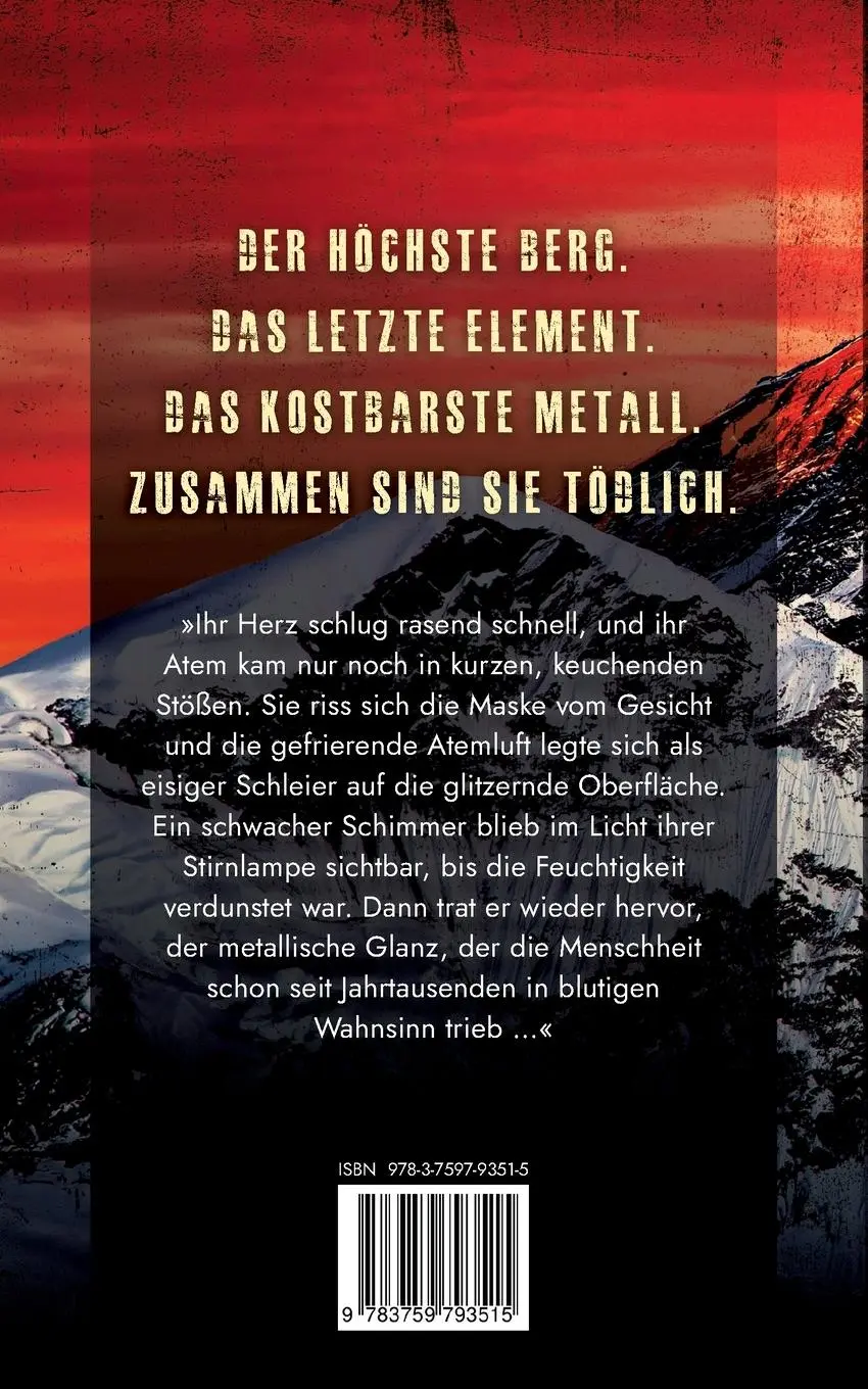 Rückseite: 9783759793515 | Everest 126 | Das letzte Element | Cordt Coehne | Taschenbuch | 268 S.