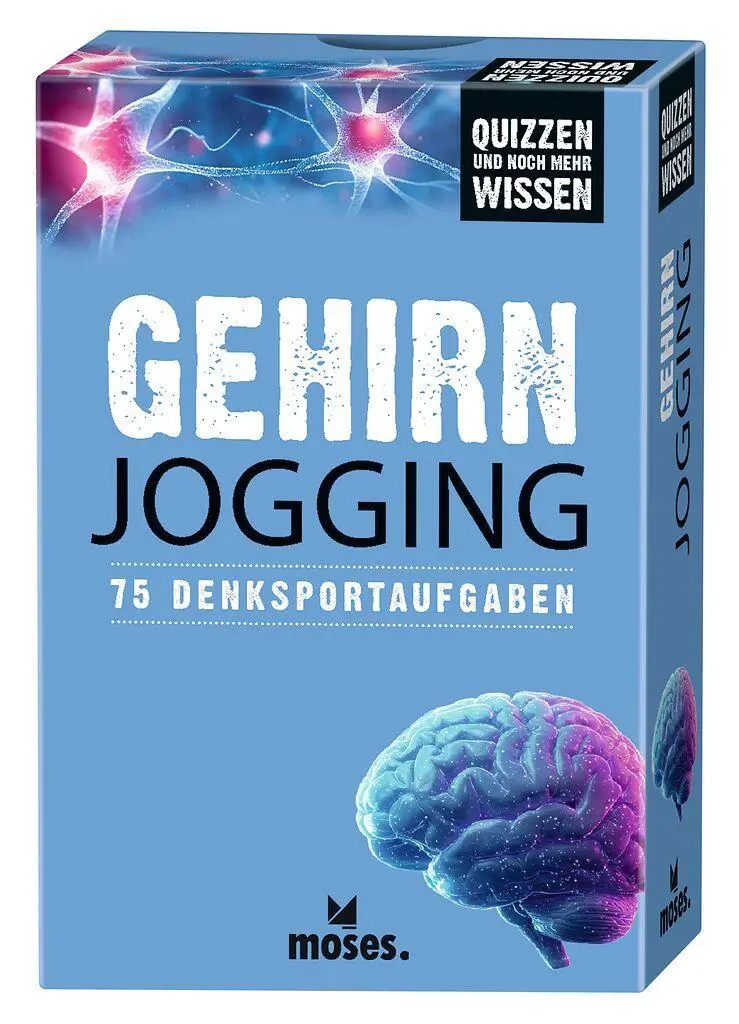 Cover: 9783964553515 | Gehirnjogging | 75 Denksportaufgaben | Philip Kiefer | Taschenbuch