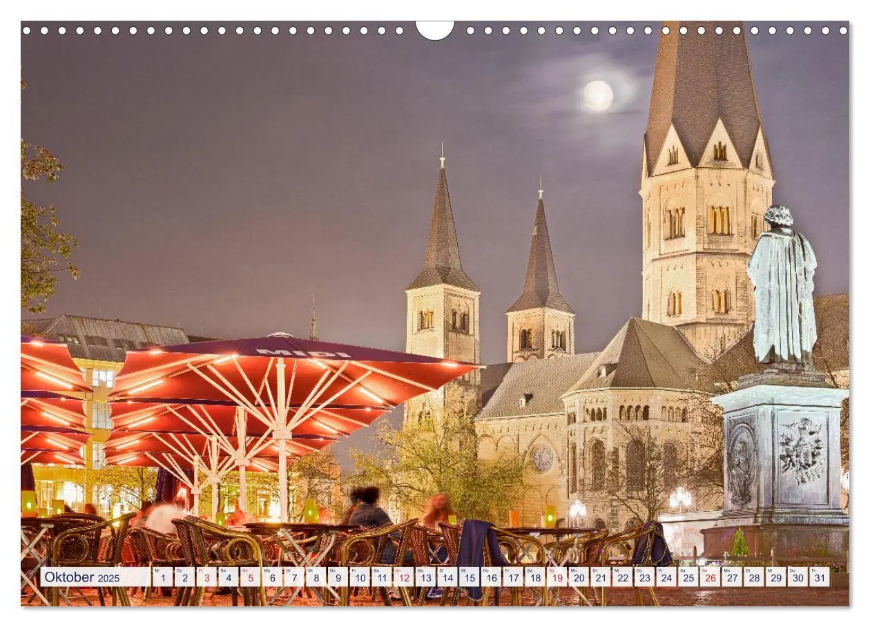 Bild: 9783435263615 | BONN für Nachtschwärmer (Wandkalender 2025 DIN A3 quer), CALVENDO...