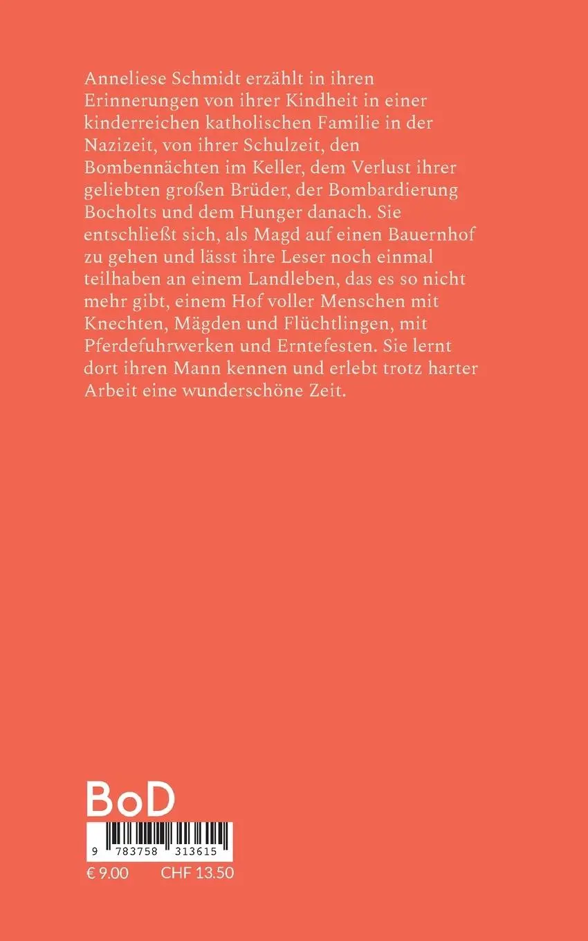 Rückseite: 9783758313615 | Von Bombennächten und Bauernhof | Meine Kinder- und Jugendjahre | Buch