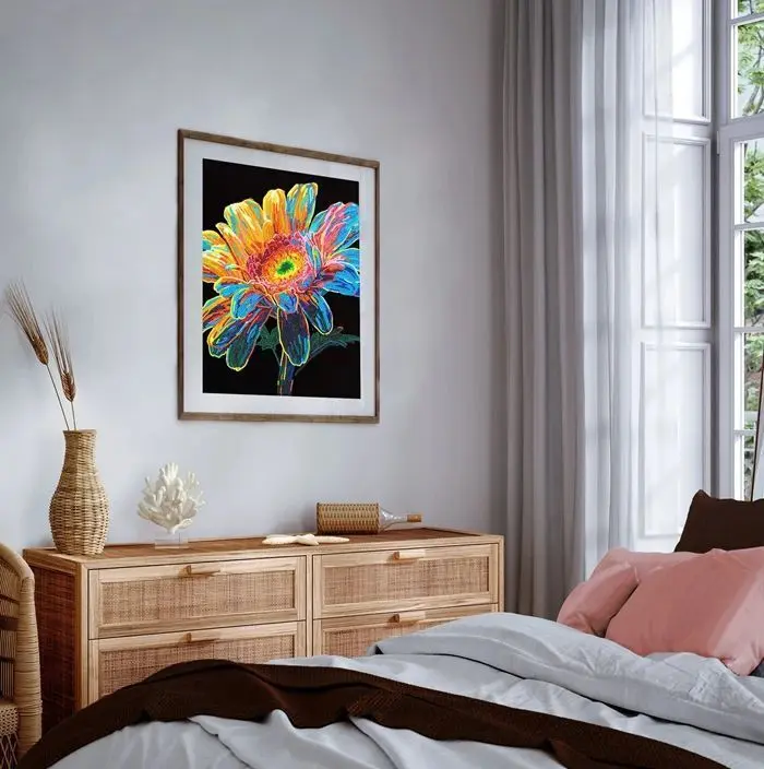 Bild: 4895225943715 | DIAMOND DOTZ - Diamond Painting Neon Gerbera | Kit (Bastelset) | 2025