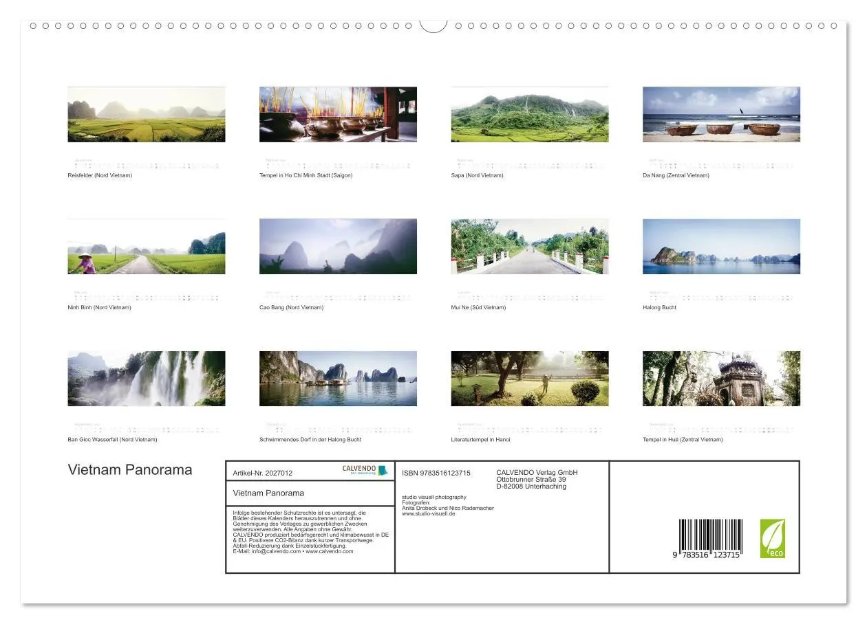 Bild: 9783516123715 | Vietnam Panorama (hochwertiger Premium Wandkalender 2026 DIN A2...