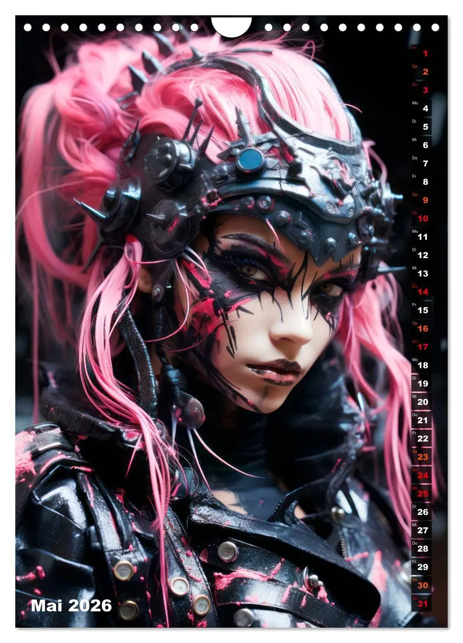 Bild: 9783516293715 | ROCKERINNEN Cyber, Goth, Punk und mehr (Wandkalender 2026 DIN A4...