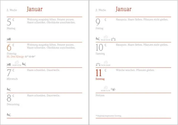 Bild: 9783731883715 | Der kleine Mondkalender 2026 | Verlag Korsch | Kalender | 128 S.