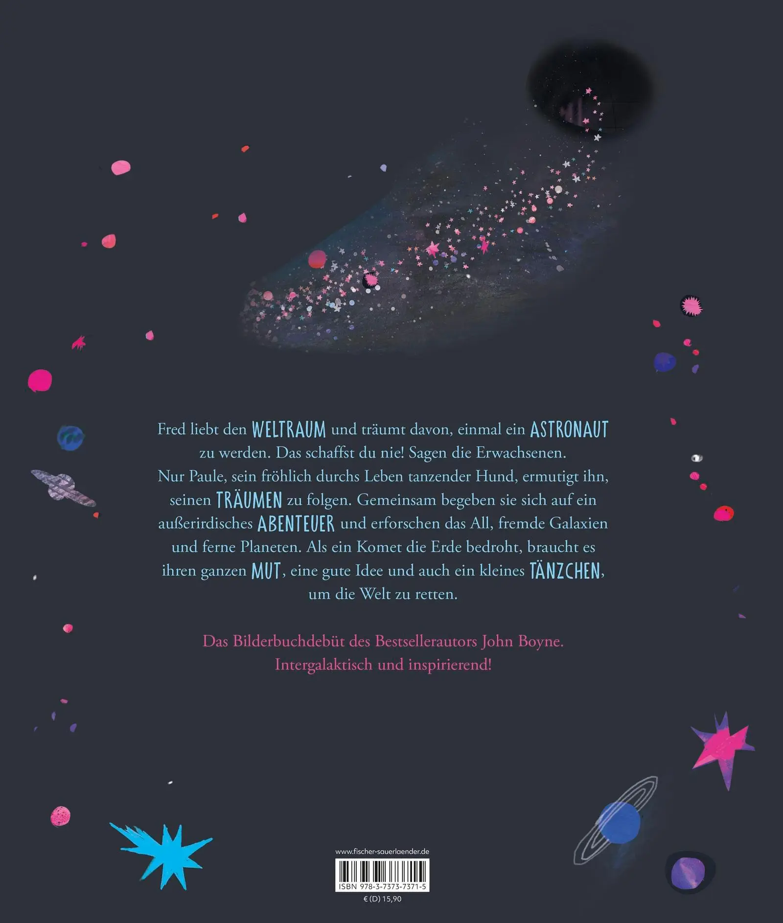 Rückseite: 9783737373715 | Der Hund, der auf dem Mond tanzte | John Boyne | Buch | 32 S. | 2025