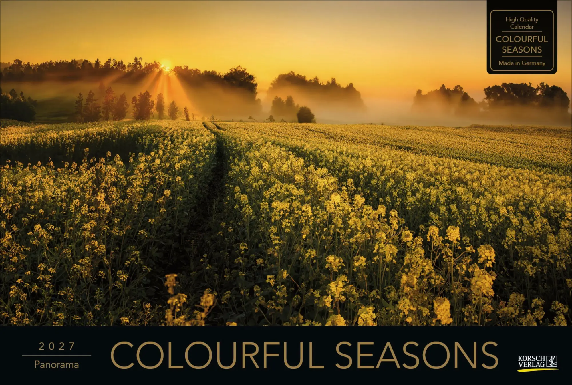 Cover: 9783819303715 | Colourful Seasons 2027 | Verlag Korsch | Kalender | 14 S. | Deutsch