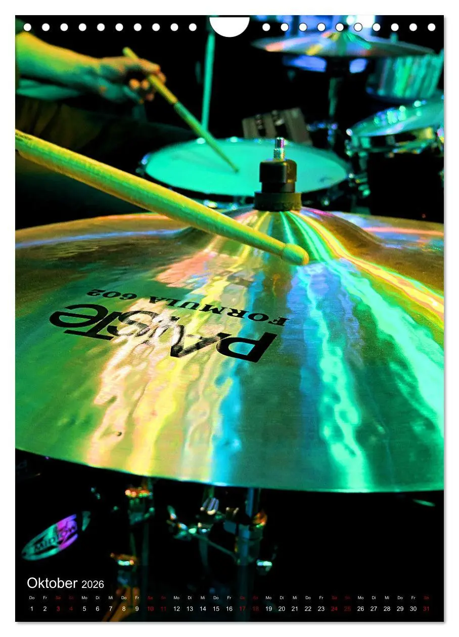 Bild: 9783516353815 | Schlagzeug in Concert (Wandkalender 2026 DIN A4 hoch), CALVENDO...