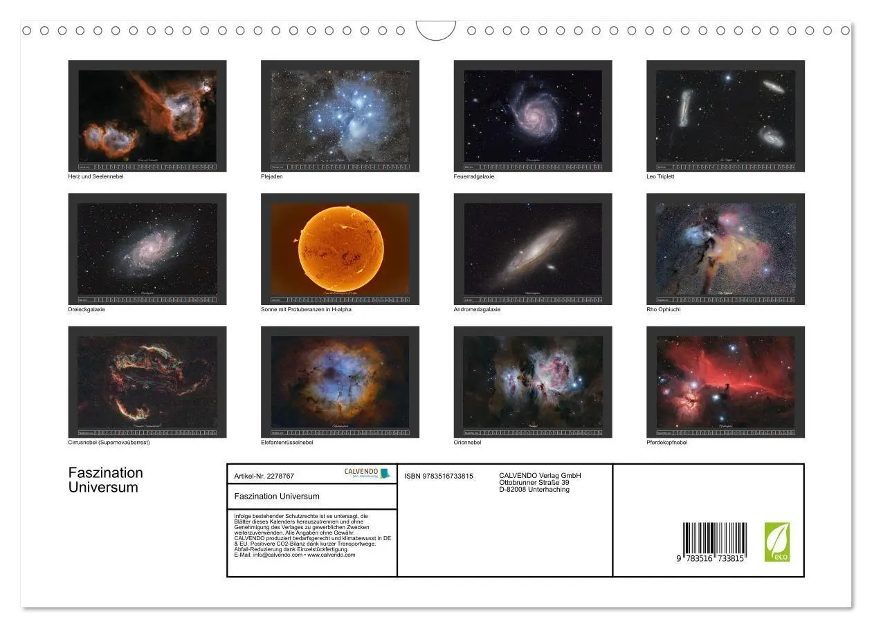 Bild: 9783516733815 | Faszination Universum (Wandkalender 2026 DIN A3 quer), CALVENDO...