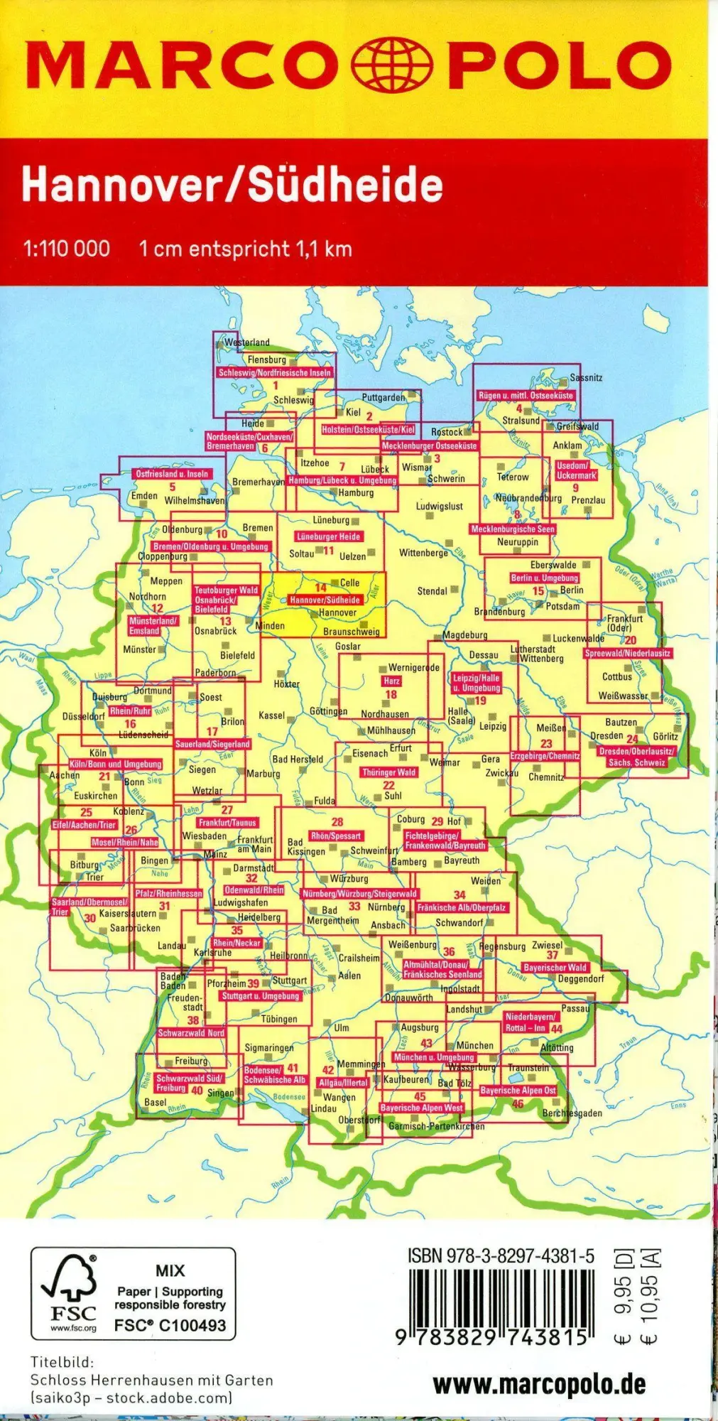 Bild: 9783829743815 | MARCO POLO Freizeitkarte 14 Hannover, Südheide 1:110.000 | Verlag