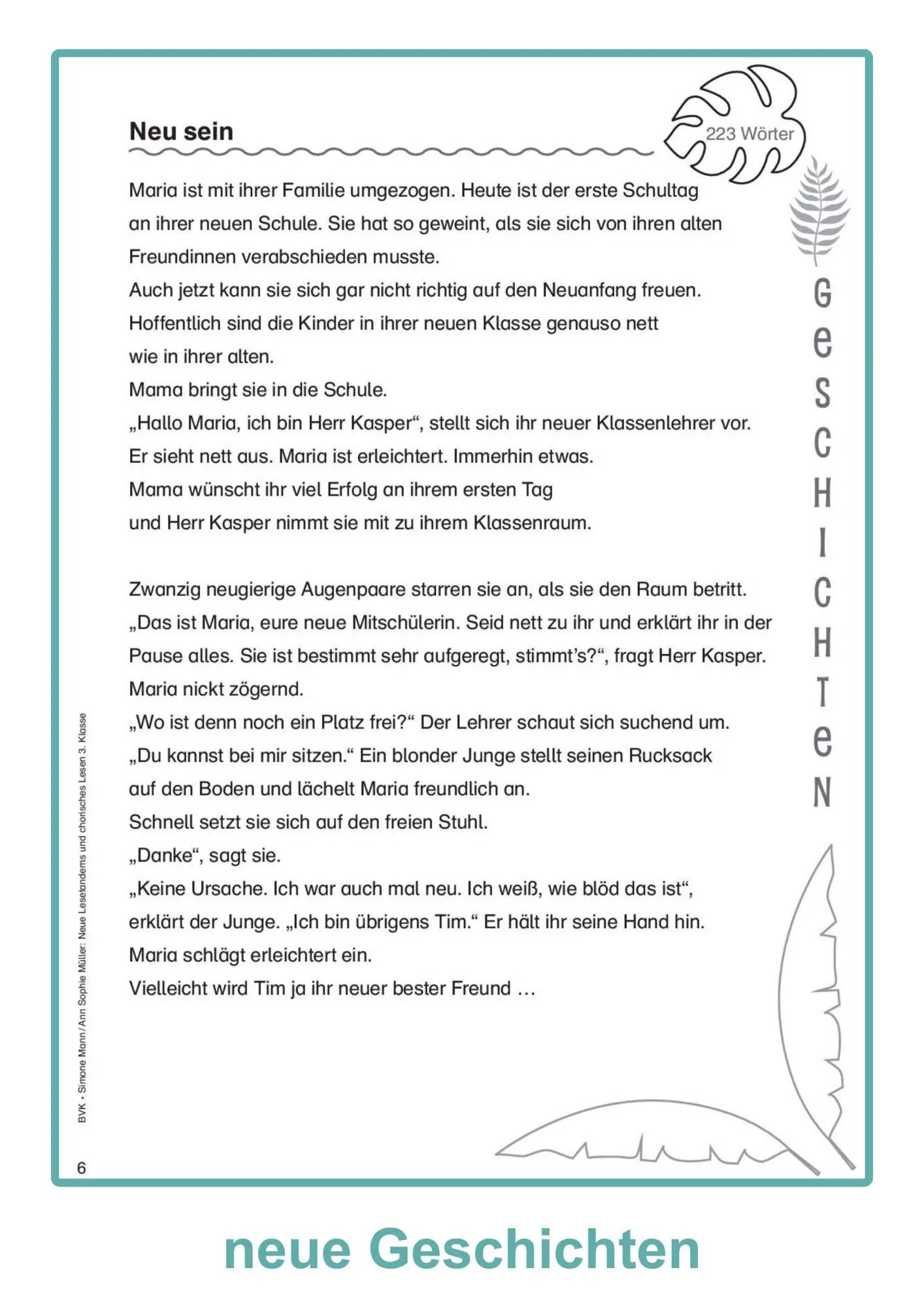 Bild: 9783965203815 | Neue Lesetandems und chorisches Lesen 3. Klasse | Simone Mann (u. a.)