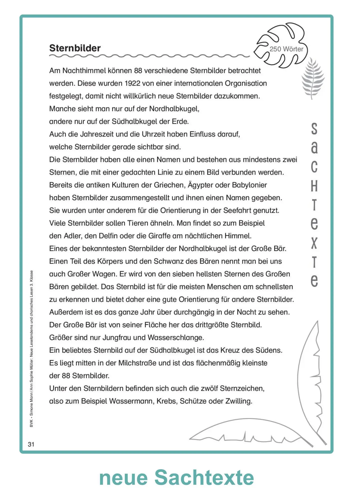 Bild: 9783965203815 | Neue Lesetandems und chorisches Lesen 3. Klasse | Simone Mann (u. a.)