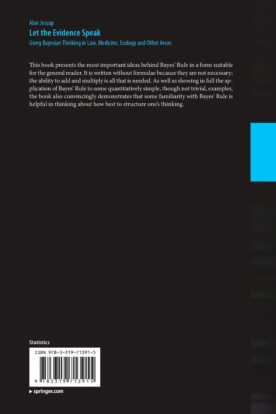 Rückseite: 9783319713915 | Let the Evidence Speak | Alan Jessop | Taschenbuch | vi | Englisch