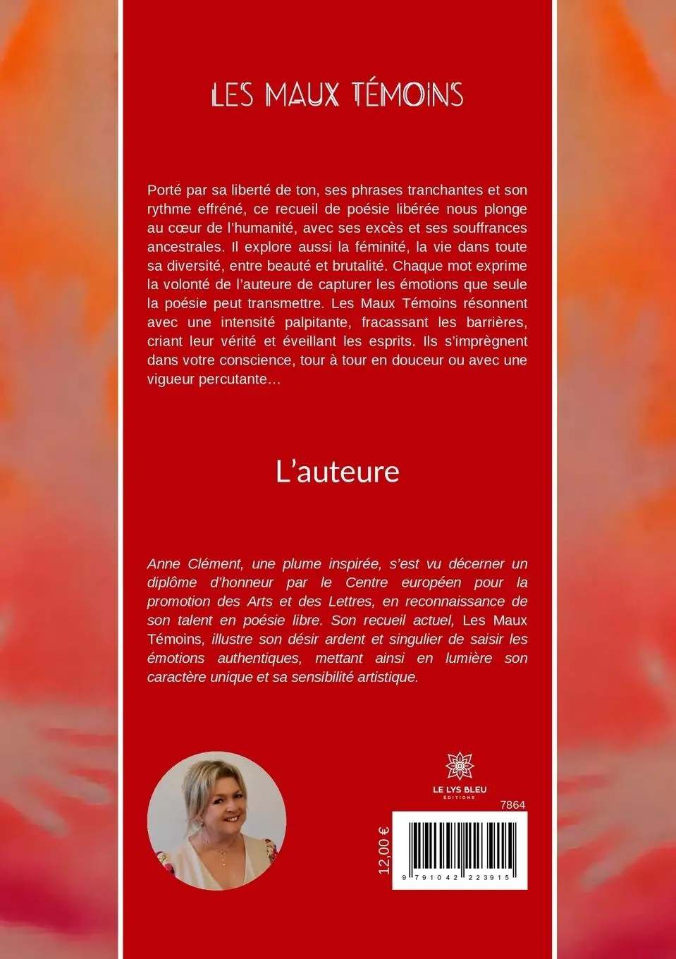 Rückseite: 9791042223915 | Les maux témoins | Anne Clément | Taschenbuch | Französisch | 2024