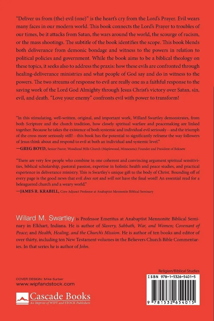 Rückseite: 9781532654015 | Jesus, Deliver Us | Willard M. Swartley | Taschenbuch | Englisch