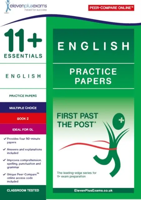 Cover: 9781912364015 | 11+ Essentials English Practice Papers Book 2 | ELEVEN PLUS EXAMS