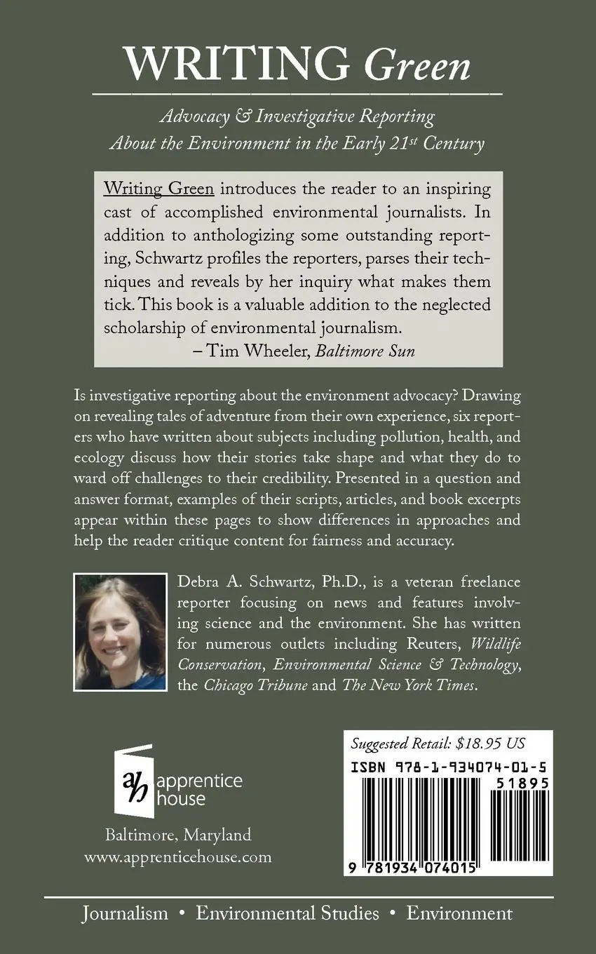 Rückseite: 9781934074015 | Writing Green | Debra A. Schwartz | Taschenbuch | Englisch | 2006