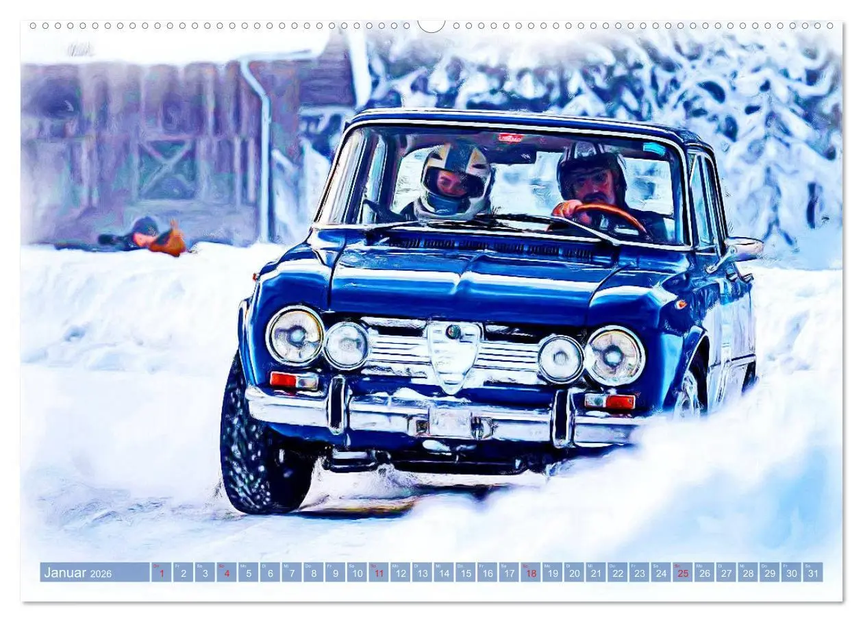 Bild: 9783457694015 | Rallye-Klassiker auf Eis (hochwertiger Premium Wandkalender 2026...