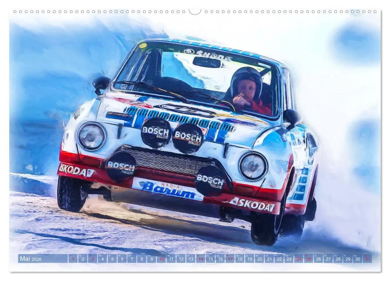 Bild: 9783457694015 | Rallye-Klassiker auf Eis (hochwertiger Premium Wandkalender 2026...