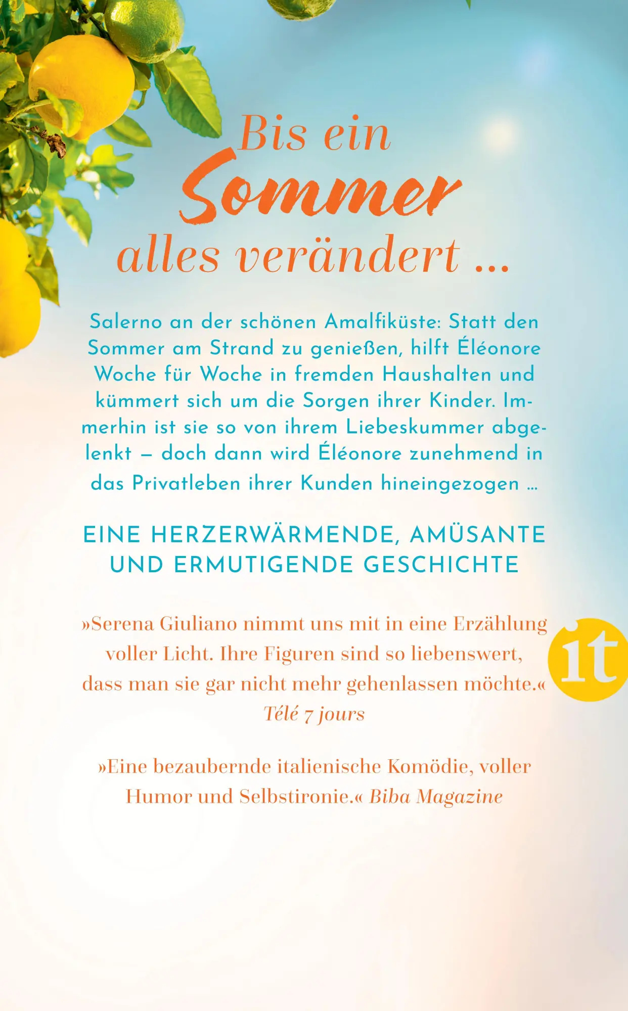Rückseite: 9783458684015 | Ein Sommer in Salerno | Serena Giuliano | Taschenbuch | 237 S. | 2025
