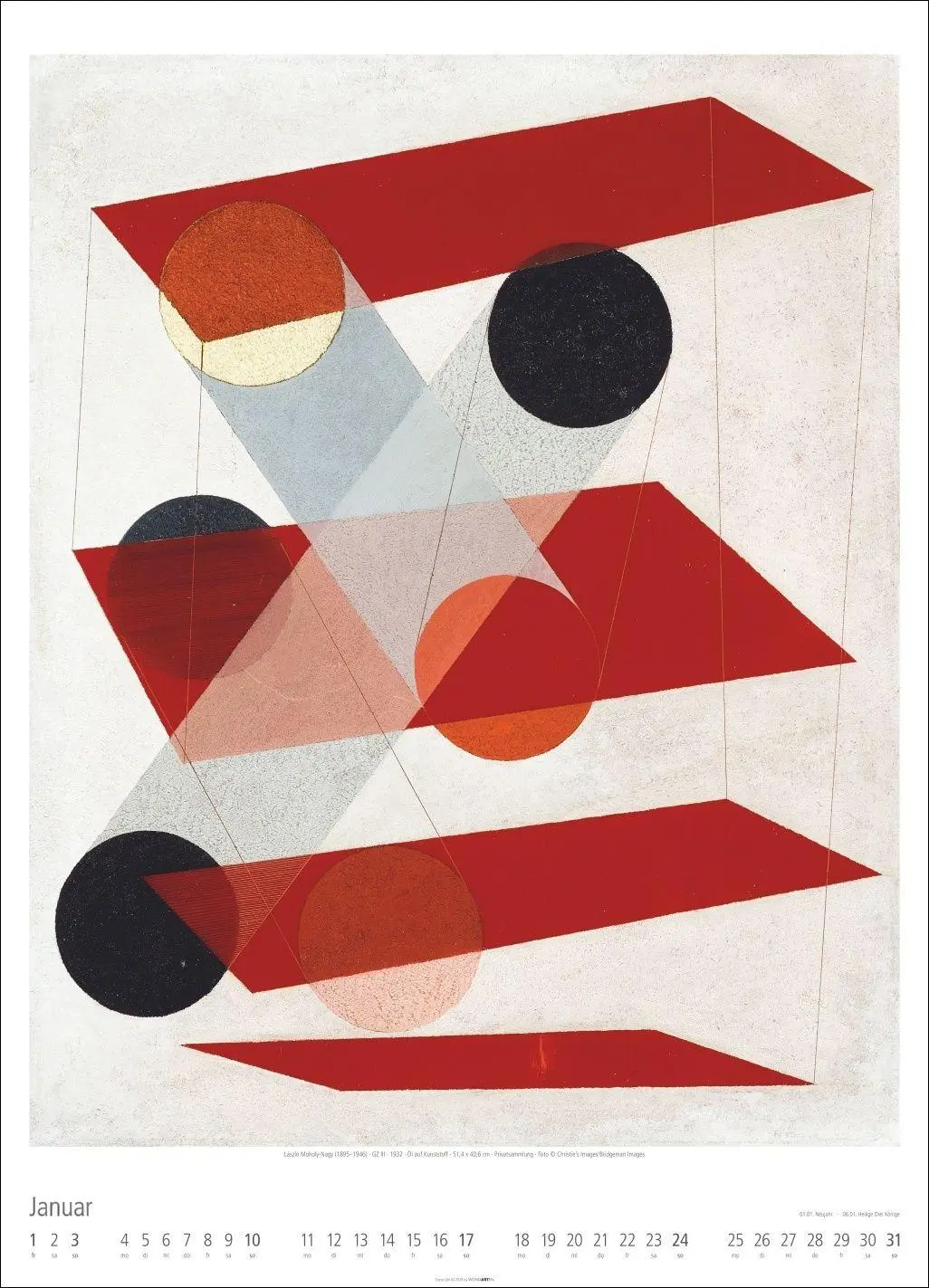 Bild: 9783839904015 | Bauhaus Kalender 2027 | Dexel | Kalender | Spiralbindung | 14 S.