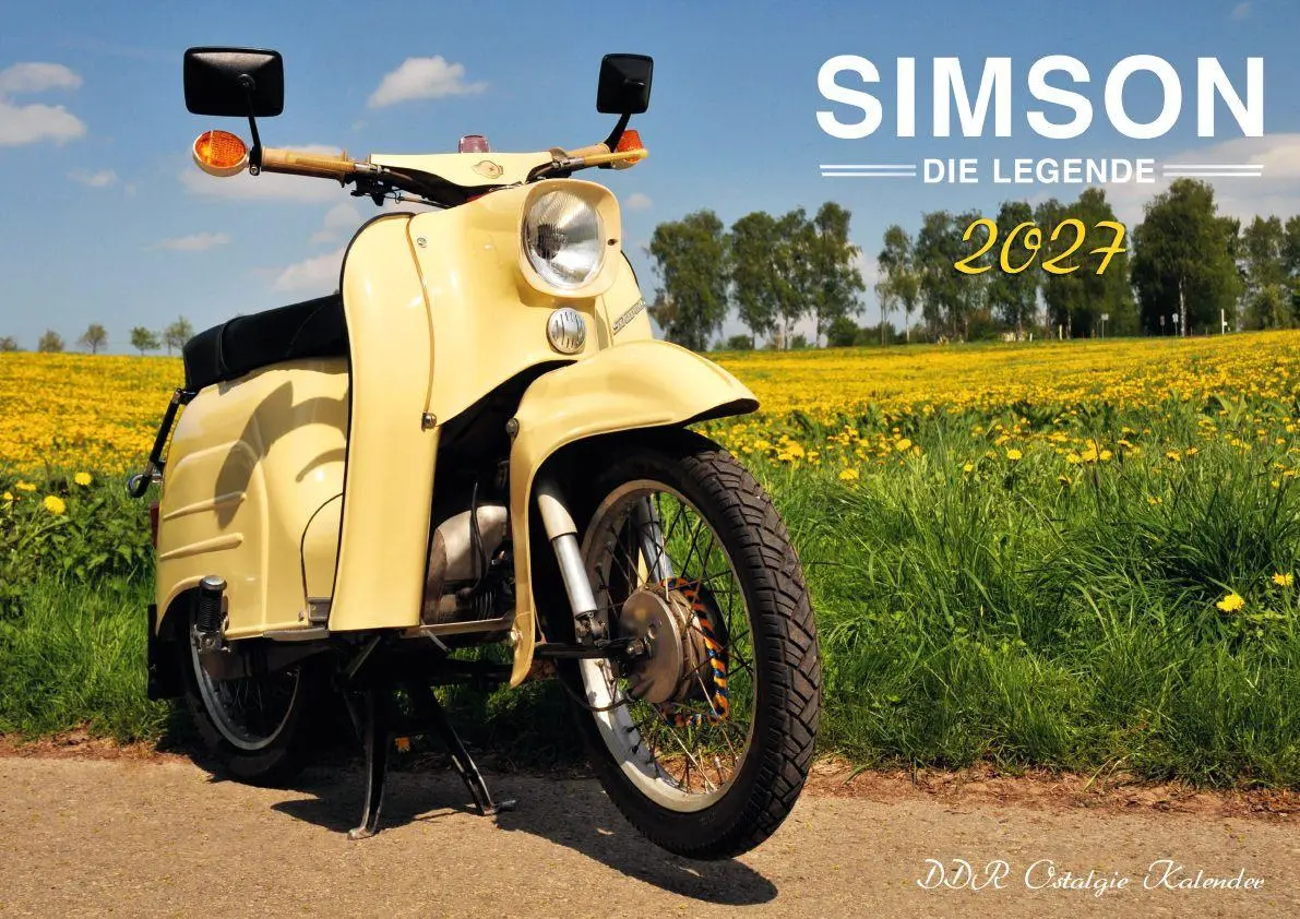 Cover: 9798893614015 | Simson Kleinkrafträder Kalender 2027 - Die DDR Legende | Kalender