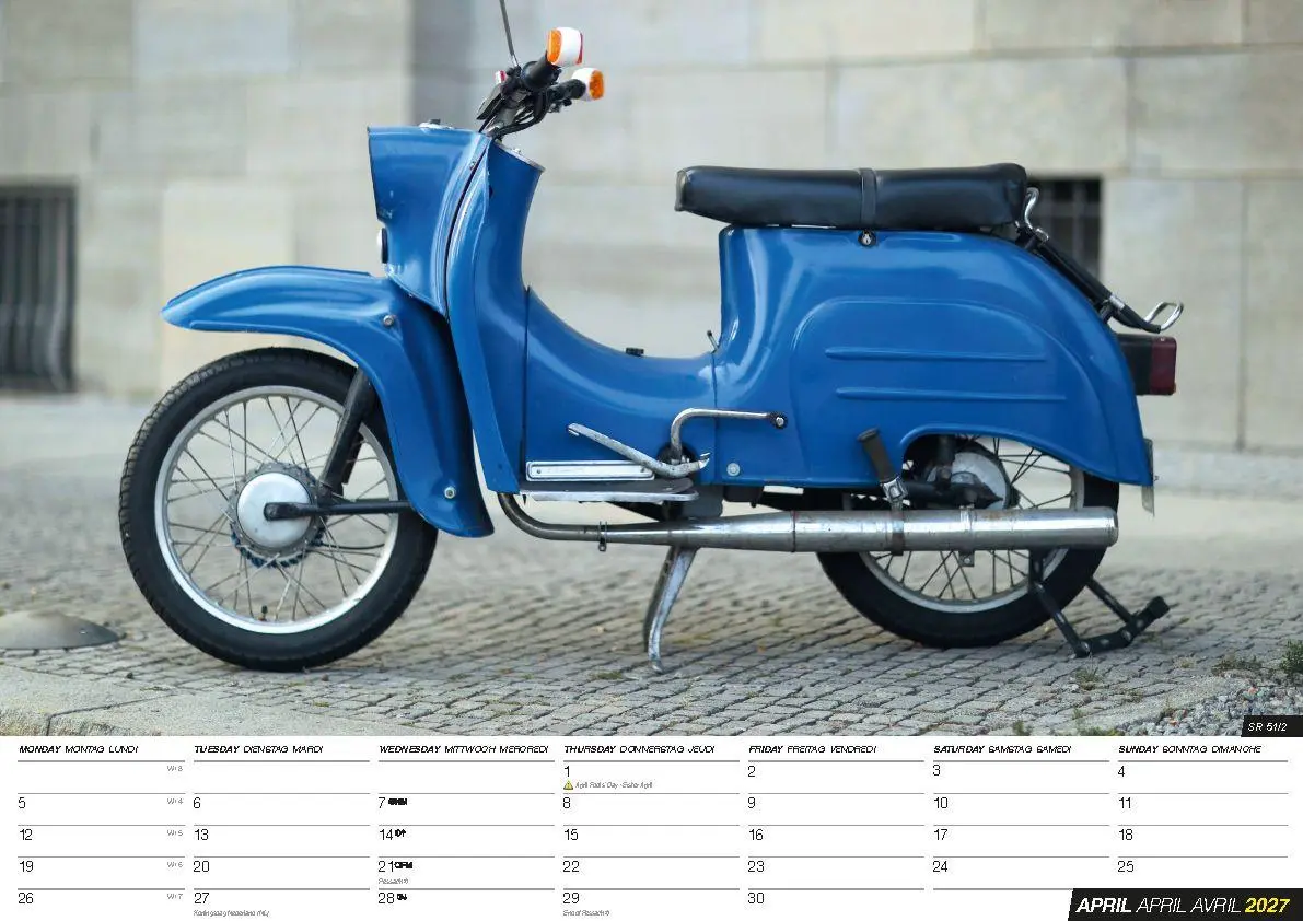 Bild: 9798893614015 | Simson Kleinkrafträder Kalender 2027 - Die DDR Legende | Kalender