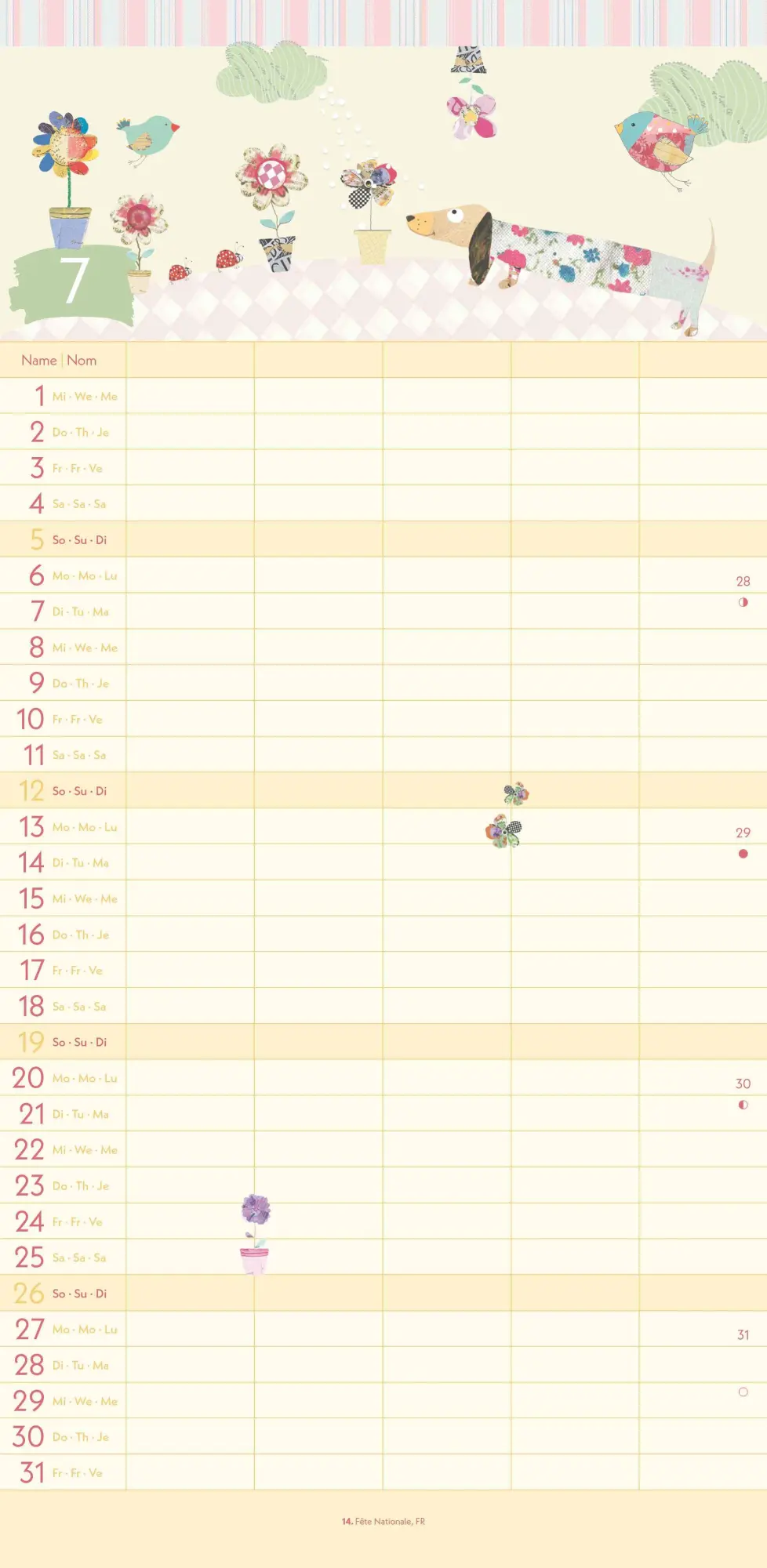 Bild: 4069095004115 | GreenLine Turnowsky 2026 Familienplaner -Wandkalender -...