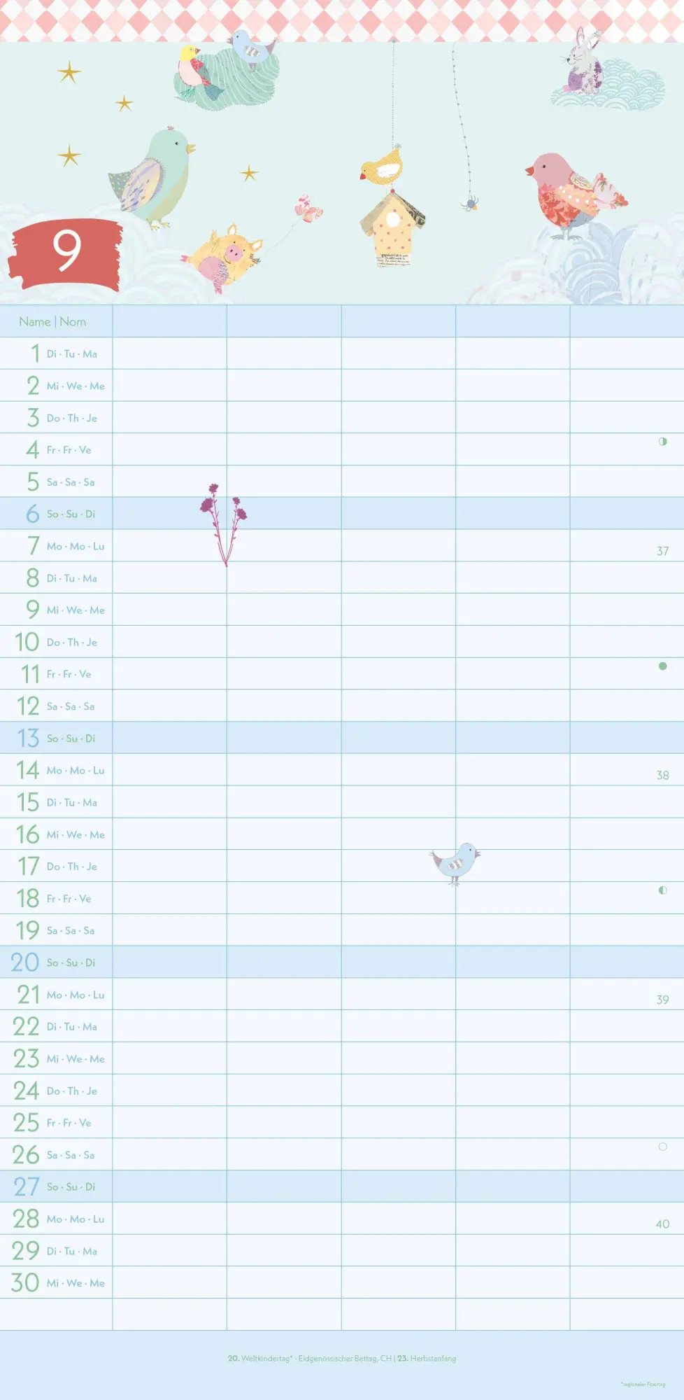 Bild: 4069095004115 | GreenLine Turnowsky 2026 Familienplaner -Wandkalender -...