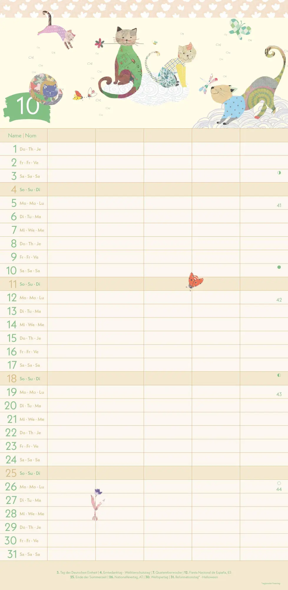 Bild: 4069095004115 | GreenLine Turnowsky 2026 Familienplaner -Wandkalender -...