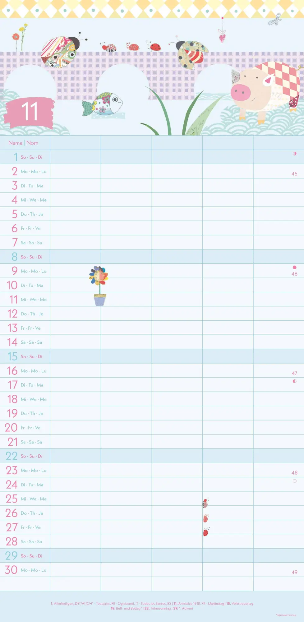 Bild: 4069095004115 | GreenLine Turnowsky 2026 Familienplaner -Wandkalender -...