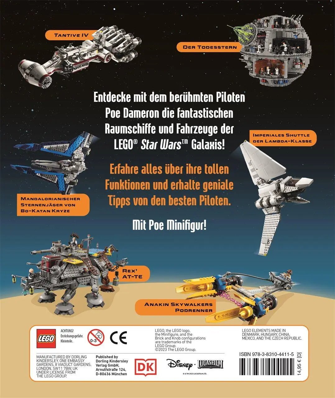 Rückseite: 9783831044115 | LEGO® Star Wars(TM) Raumschiffe und Fahrzeuge | Marc Winter | Buch