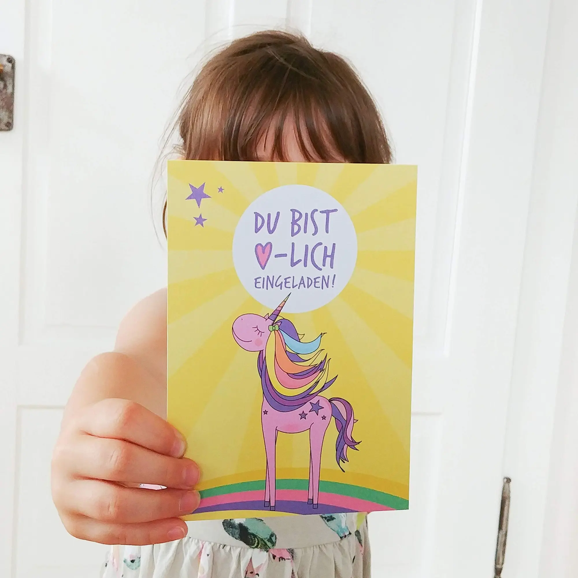 Bild: 9783961114115 | 12 Einladungskarten Geburtstag Einhorn (Mädchen). Handgemachte...