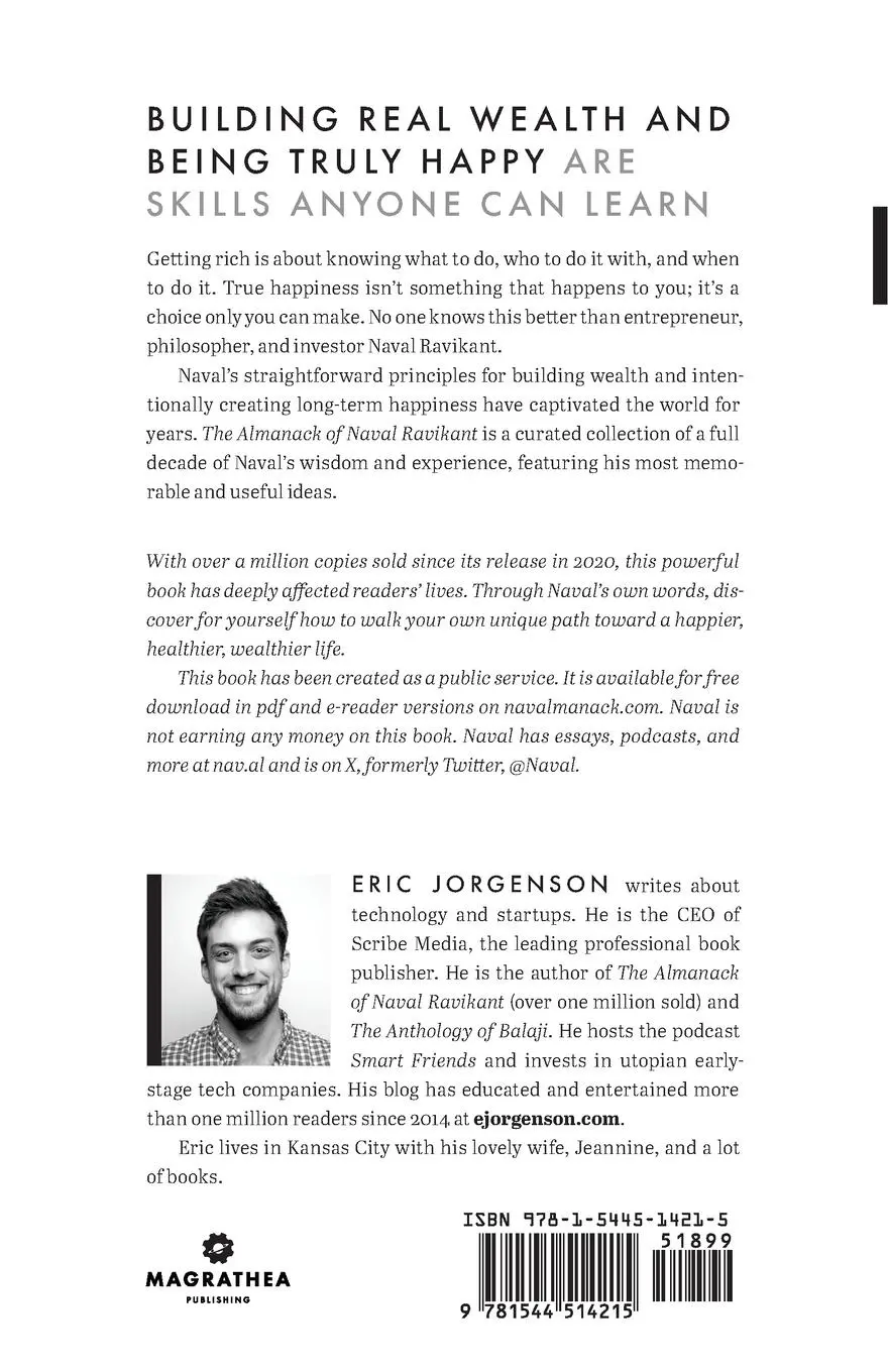 Rückseite: 9781544514215 | The Almanack of Naval Ravikant | A Guide to Wealth and Happiness