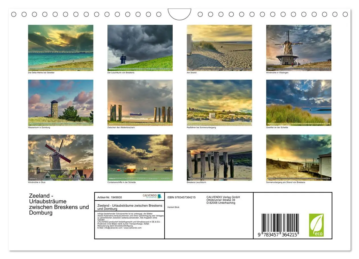 Bild: 9783457364215 | Zeeland - Urlaubsträume zwischen Breskens und Domburg (Wandkalender...